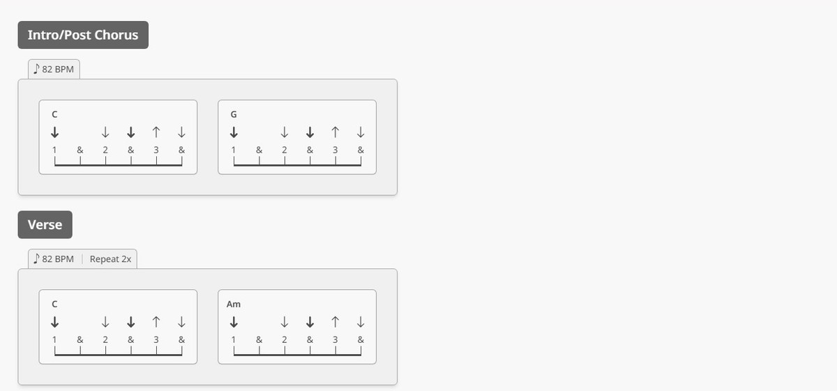 screenshot of Hallelujah (Strummed version)